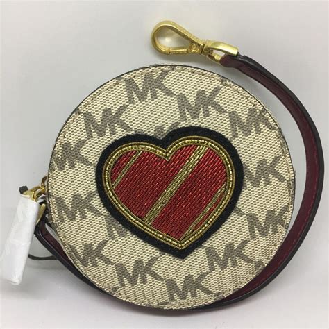 leather coin purse michael kors|michael kors round coin purse.